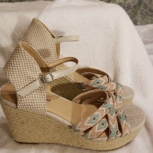 Lucky Brand Boho platform sandals